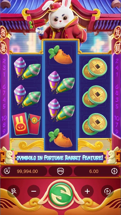 Fortune Rabbit reels and spin controls
