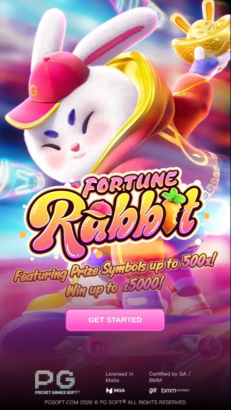 Fortune Rabbit title screen in the demo
